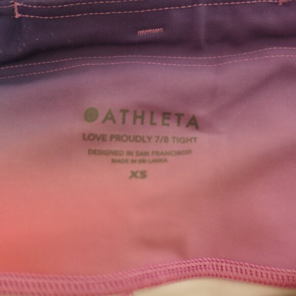 Athleta Love Proudly 7/8 Tight Rainbow Ombre - Picture 6 of 7